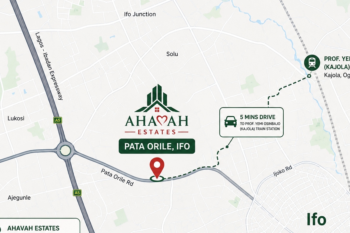 Ahava Estates Location Map