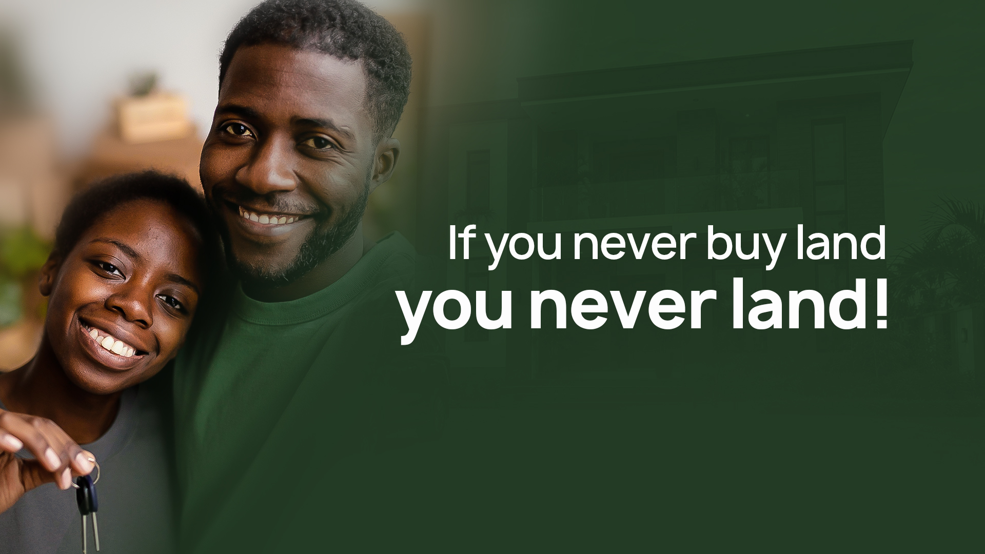 If you never buy land, you never land.